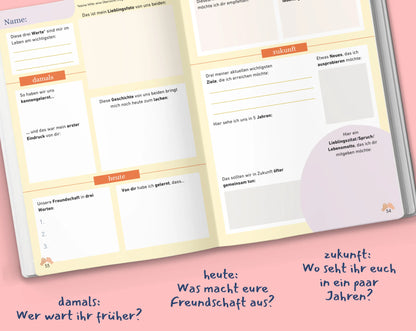 Freundschaftsbuch für Erwachsene - Seiten der Freundschaft | Gemeinsam Wachsen Verlag Mein Shop