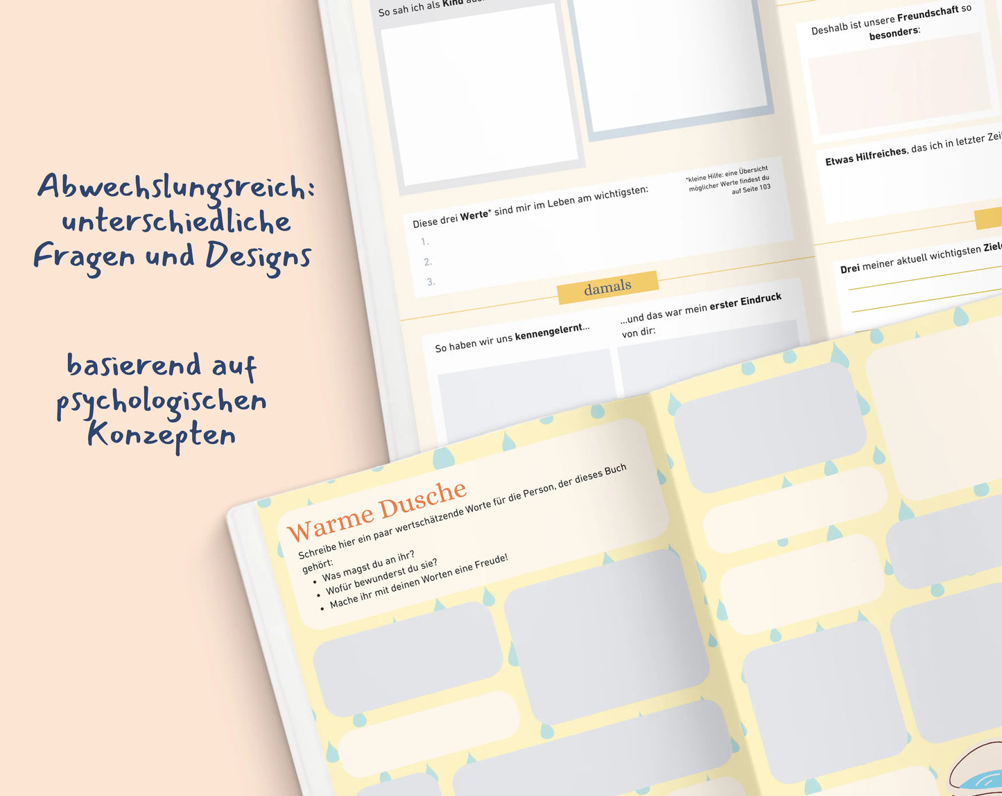 Freundschaftsbuch für Erwachsene - Seiten der Freundschaft | Gemeinsam Wachsen Verlag Mein Shop