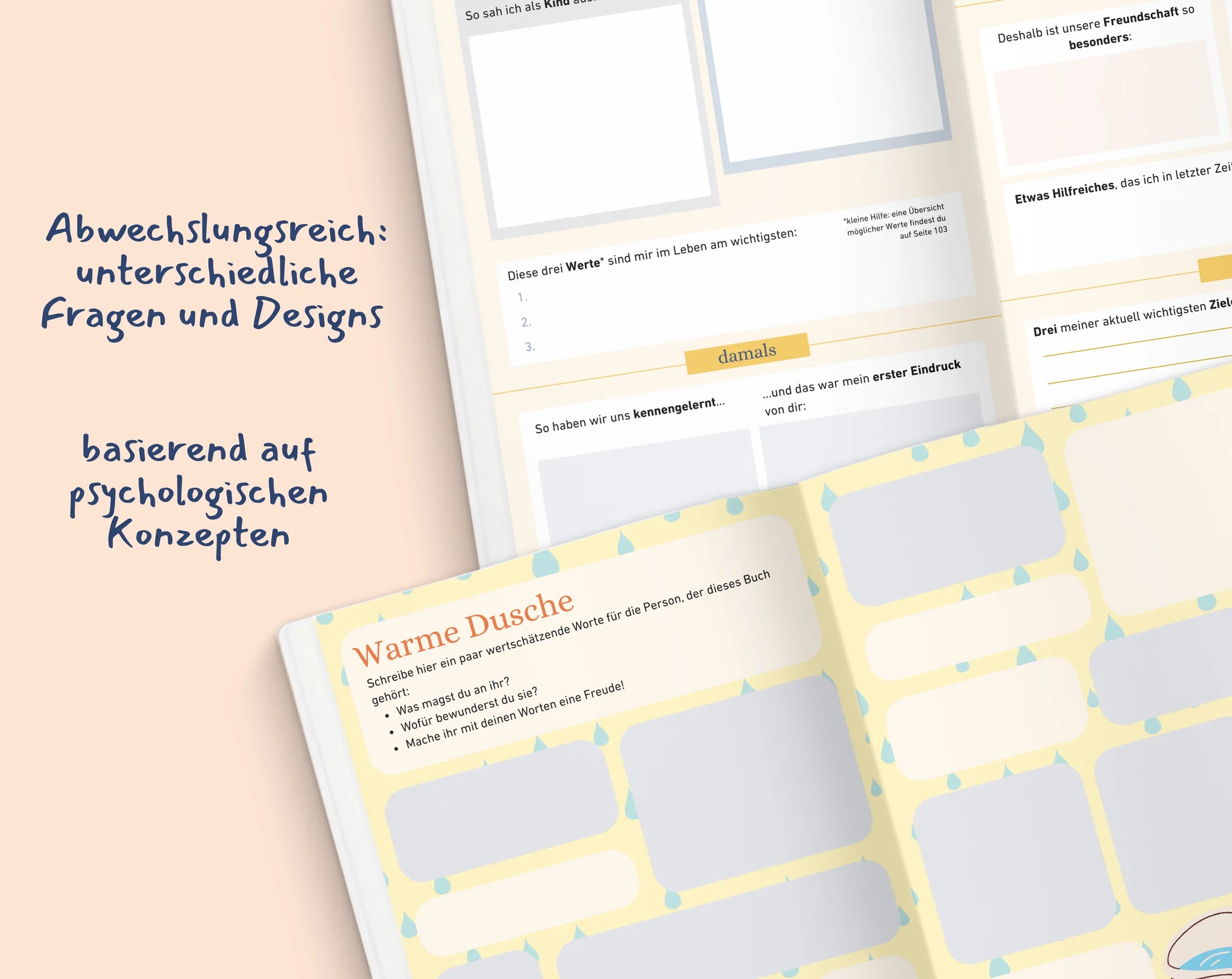 Freundschaftsbuch für Erwachsene - Seiten der Freundschaft | Gemeinsam Wachsen Verlag Mein Shop