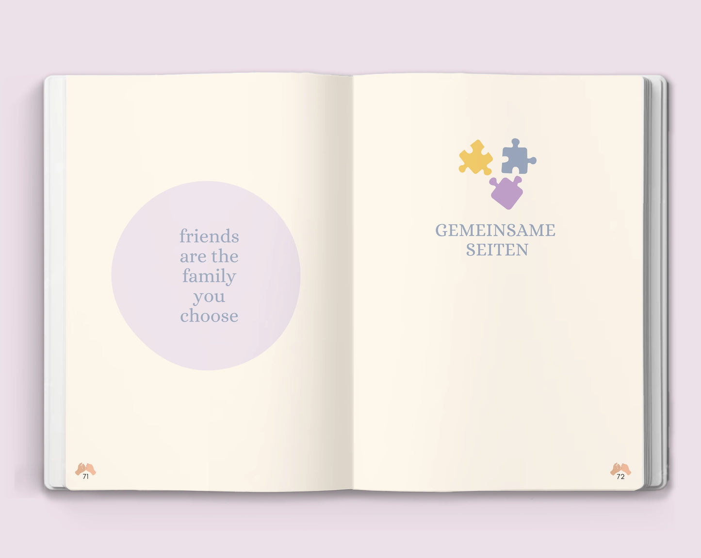 Gemeinsame Seiten | Das Freundschaftsbuch für Erwachsene | Gemeinsam Wachsen Mein Shop